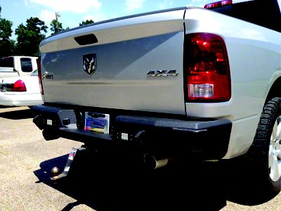 Hammerhead Rear Bumper with Flush Mount Reverse Light Cutouts (09-18 RAM 1500 w/ Factory Dual Exhaust)