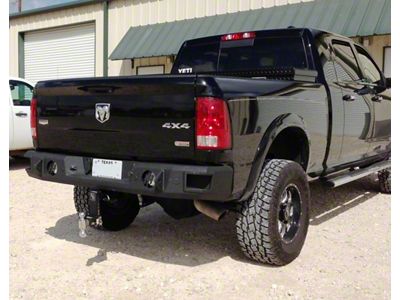 Hammerhead Rear Bumper with Round Reverse Light Cutouts (09-18 RAM 1500 w/o Factory Dual Exhaust)