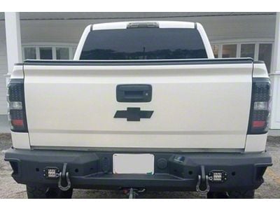 Hammerhead Rear Bumper with Flush Mount Light Openings (15-19 Sierra 3500 HD)