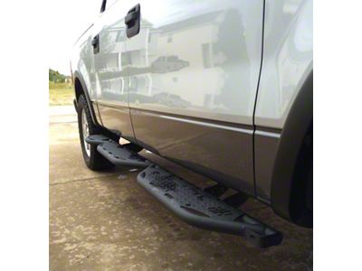 Hammerhead Wheel to Wheel Running Boards; Black (04-08 F-150 SuperCrew w/ 5-1/2-Foot Bed)