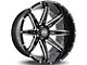 Hardrock Offroad PainKiller Xposed Gloss Black Milled 8-Lug Wheel; 20x12; -44mm Offset (15-19 Sierra 2500 HD)