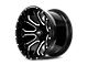 Hardrock Offroad BloodShot Xposed Gloss Black Milled 6-Lug Wheel; 20x12; -44mm Offset (99-06 Silverado 1500)