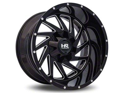 Hardrock Offroad Crusher Gloss Black Milled 6-Lug Wheel; 20x9; 0mm Offset (99-06 Silverado 1500)