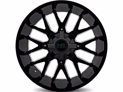 Hardrock Offroad H700 Affliction Gloss Black 8-Lug Wheel; 20x10; -19mm Offset (01-06 Silverado 3500 HD SRW)