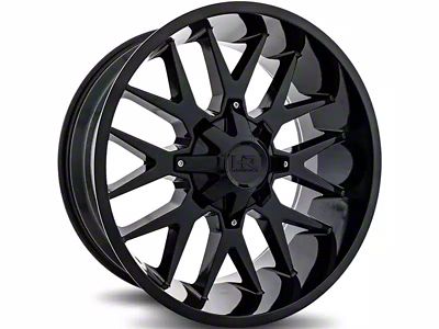 Hardrock Offroad Affliction Gloss Black 5-Lug Wheel; 20x10; -19mm Offset (02-08 RAM 1500, Excluding Mega Cab)