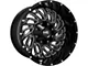 Hardrock Offroad Attack Gloss Black Milled 5-Lug Wheel; 20x10; -19mm Offset (02-08 RAM 1500, Excluding Mega Cab)