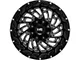 Hardrock Offroad Attack Gloss Black Milled 5-Lug Wheel; 20x10; -19mm Offset (02-08 RAM 1500, Excluding Mega Cab)