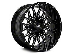 Hardrock Offroad Commander Gloss Black Milled 8-Lug Wheel; 20x12; -51mm Offset (03-09 RAM 2500)