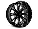 Hardrock Offroad Slammer Xposed Gloss Black Milled 8-Lug Wheel; 22x12; -44mm Offset (03-09 RAM 2500)
