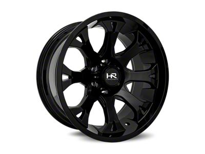 Hardrock Offroad BloodShot Xposed Gloss Black Milled 6-Lug Wheel; 24x14; -76mm Offset (04-08 F-150)