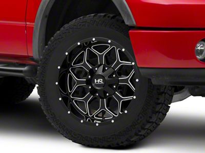 Hardrock Offroad Indestructible Gloss Black Milled 6-Lug Wheel; 20x12; -51mm Offset (04-08 F-150)