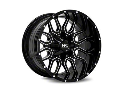 Hardrock Offroad Overdrive Gloss Black Milled 6-Lug Wheel; 20x9; 0mm Offset (07-13 Sierra 1500)