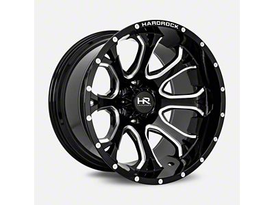 Hardrock Offroad BloodShot Xposed Gloss Black 8-Lug Wheel; 24x14; -76mm Offset (11-14 Sierra 2500 HD)