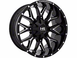 Hardrock Offroad H700 Affliction Gloss Black Milled 8-Lug Wheel; 20x10; -19mm Offset (11-14 Sierra 2500 HD)