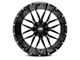 Hardrock Offroad Affliction Gloss Black Milled 6-Lug Wheel; 24x14; -76mm Offset (07-13 Silverado 1500)