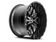 Hardrock Offroad Affliction Gloss Black Milled 6-Lug Wheel; 24x14; -76mm Offset (07-13 Silverado 1500)