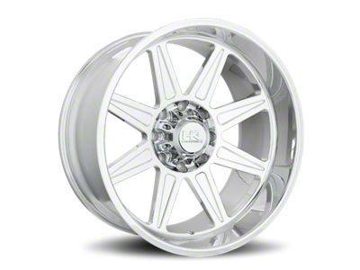 Hardrock Offroad Bomber Gloss Black Milled 6-Lug Wheel; 20x9; 0mm Offset (07-13 Silverado 1500)