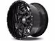 Hardrock Offroad Crusher Gloss Black Milled 6-Lug Wheel; 20x10; -19mm Offset (07-13 Silverado 1500)