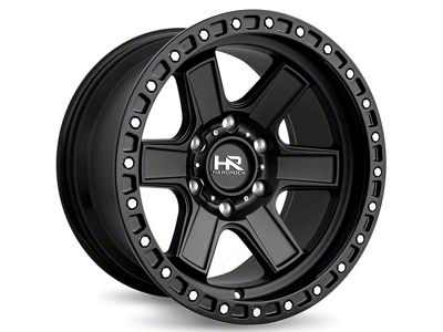 Hardrock Offroad H104 Matte Black 6-Lug Wheel; 17x9; -12mm Offset (07-13 Silverado 1500)