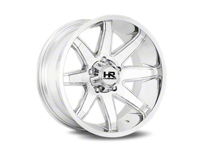Hardrock Offroad Bones Xposed Gloss Black Milled 8-Lug Wheel; 24x14; -76mm Offset (11-14 Silverado 3500 HD SRW)