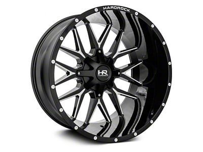 Hardrock Offroad Affliction Gloss Black Milled 6-Lug Wheel; 22x10; -19mm Offset (07-14 Tahoe)
