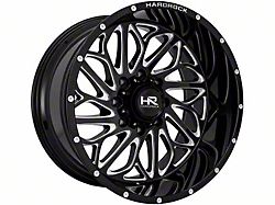 Hardrock Offroad BlackTop Xposed Gloss Black Milled 6-Lug Wheel; 20x10; -19mm Offset (07-14 Tahoe)