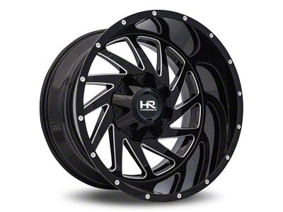 Hardrock Offroad Crusher Gloss Black Milled 6-Lug Wheel; 20x10; -19mm Offset (07-14 Tahoe)