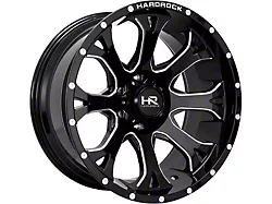 Hardrock Offroad BloodShot Xposed Gloss Black Milled 6-Lug Wheel; 22x12; -51mm Offset (07-14 Yukon)