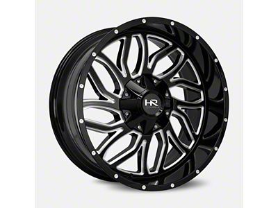 Hardrock Offroad Destroyer Gloss Black Milled 8-Lug Wheel; 22x10; -25mm Offset (08-10 F-250 Super Duty)