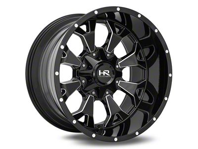 Hardrock Offroad Devastator Gloss Black Milled 6-Lug Wheel; 20x10; -19mm Offset (09-14 F-150)