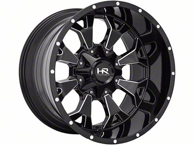 Hardrock Offroad Devastator Gloss Black Milled 6-Lug Wheel; 20x12; -51mm Offset (09-14 F-150)