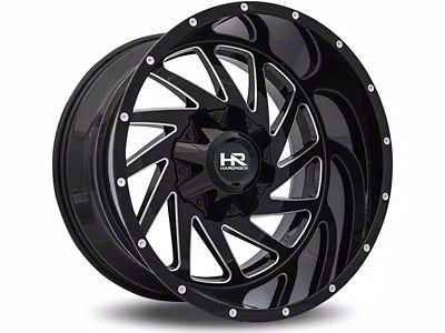 Hardrock Offroad Crusher Gloss Black Milled 8-Lug Wheel; 20x12; -44mm Offset (11-16 F-250 Super Duty)