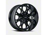 Hardrock Offroad Horseshoe Gloss Black 6-Lug Wheel; 20x9; 0mm Offset (14-18 Sierra 1500)
