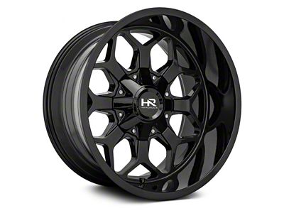 Hardrock Offroad Indestructible Gloss Black 6-Lug Wheel; 22x10; -25mm Offset (14-18 Sierra 1500)