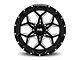 Hardrock Offroad Reckless Xposed Gloss Black Milled 6-Lug Wheel; 22x12; -51mm Offset (14-18 Sierra 1500)
