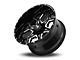Hardrock Offroad Reckless Xposed Gloss Black Milled 6-Lug Wheel; 22x12; -51mm Offset (14-18 Sierra 1500)