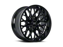 Hardrock Offroad Horseshoe Gloss Black Milled 6-Lug Wheel; 20x9; 0mm Offset (14-18 Silverado 1500)