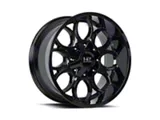 Hardrock Offroad Horseshoe Gloss Black 6-Lug Wheel; 20x9; 0mm Offset (14-18 Silverado 1500)