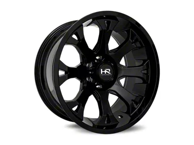 Hardrock Offroad BloodShot Xposed Gloss Black Milled 6-Lug Wheel; 24x14; -76mm Offset (15-20 F-150)