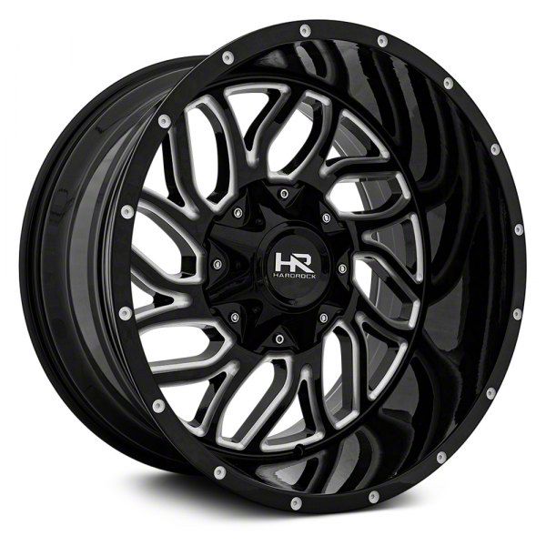 Hardrock Offroad Destroyer Gloss Black 6-Lug Wheel; 20×12; -51mm Offset (15-20 F-150)