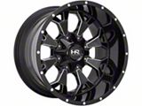 Hardrock Offroad Devastator Gloss Black Milled 6-Lug Wheel; 20x12; -51mm Offset (15-20 F-150)