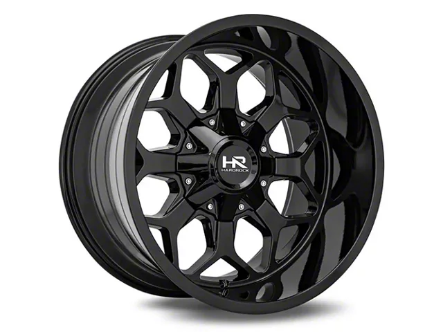 Hardrock Offroad Indestructible Gloss Black 6-Lug Wheel; 20x10; -19mm Offset (15-20 F-150)