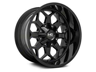 Hardrock Offroad Indestructible Gloss Black 6-Lug Wheel; 22x10; -25mm Offset (15-20 F-150)