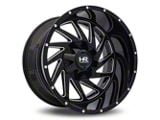 Hardrock Offroad Crusher Gloss Black Milled 6-Lug Wheel; 20x10; -19mm Offset (15-20 Tahoe)