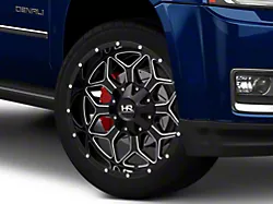 Hardrock Offroad Indestructible Gloss Black Milled 6-Lug Wheel; 22x10; -25mm Offset (15-20 Yukon)