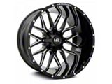 Hardrock Offroad Affliction Gloss Black Milled 8-Lug Wheel; 20x9; 0mm Offset (17-22 F-250 Super Duty)