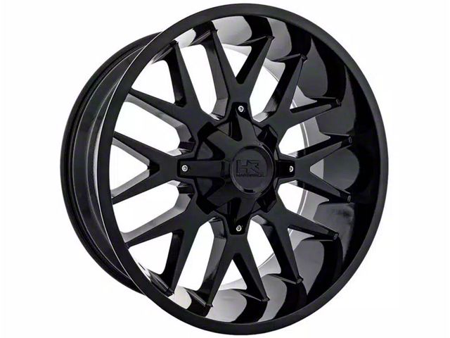 Hardrock Offroad Affliction Gloss Black 8-Lug Wheel; 20x9; 0mm Offset (17-22 F-250 Super Duty)