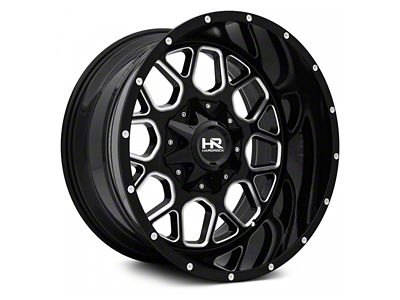 Hardrock Offroad Gunner Gloss Black Milled 8-Lug Wheel; 20x12; -44mm Offset (17-22 F-250 Super Duty)