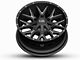 Hardrock Offroad H700 AFFLICTION Black Milled 6-Lug Wheel; 20x9; 0mm Offset (19-24 Sierra 1500)