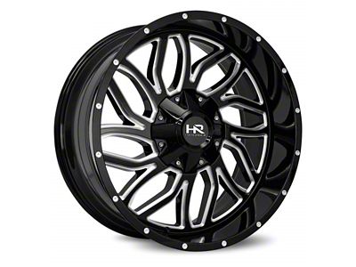 Hardrock Offroad Destroyer Gloss Black Machined 8-Lug Wheel; 20x10; 0mm Offset (23-25 F-250 Super Duty)